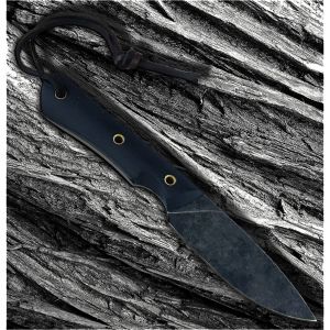 Smith & Sons Brave Darkened Macarta Black Fixed Blade Hunting Knife